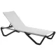 Лежак (шезлонг) Aquaviva Wave белый с черным