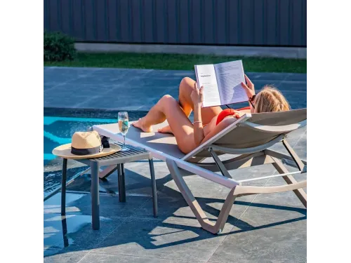 Лежак (шезлонг) Aquaviva Wave коричневый