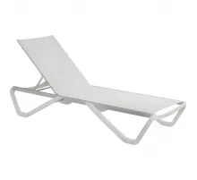 Лежак (шезлонг) Aquaviva Wave белый