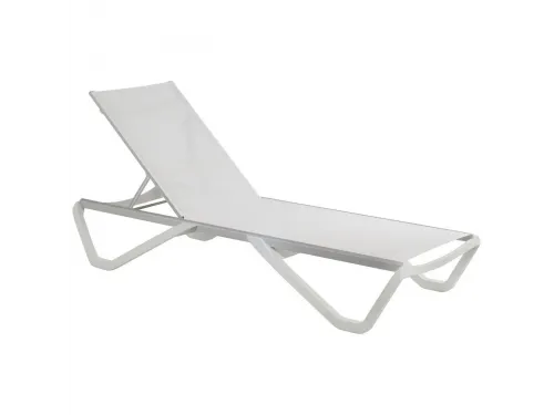 Лежак (шезлонг) Aquaviva Wave белый