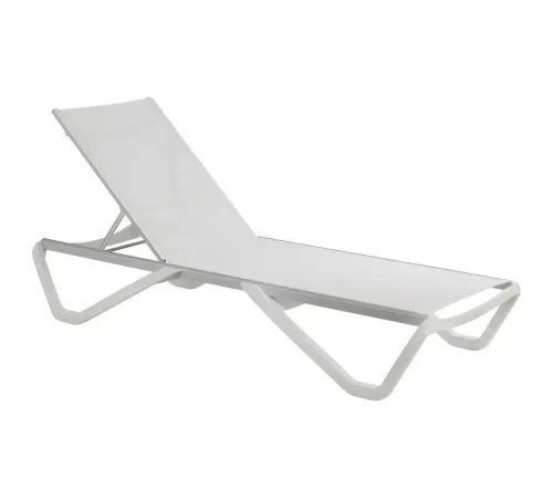 Лежак (шезлонг) Aquaviva Wave белый