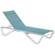 Лежак (шезлонг) Aquaviva Wave бирюзовый с белым