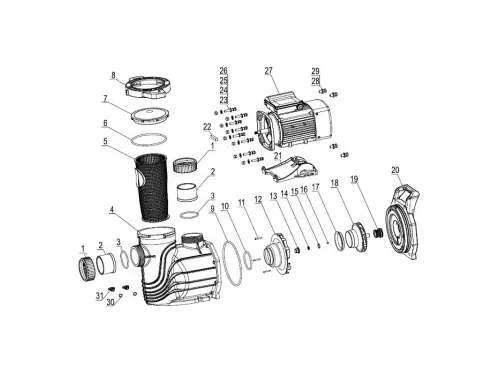 Крыльчатка насоса STP 35 Mayer Schwimmbad