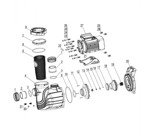 Крыльчатка насоса SWIM100 Mayer Schwimmbad