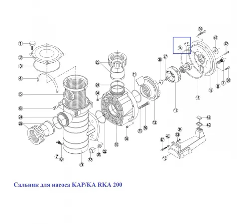 Сальник для насоса KAP/KA RKA 200