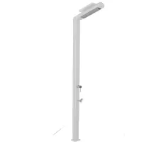 Душ уличный AquaViva Quick с LED подсветкой, White с мойкой для ног