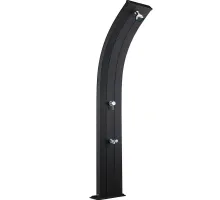 Душ солнечный AquaViva Dada 30л Antracite, Алюминиевый с мойкой для ног