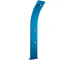 Душ солнечный AquaViva Dada 30л Light Blue, Алюминиевый с мойкой для ног