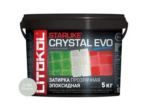 Затирочная смесь Litokol STARLIKE CRYSTAL EVO S.700, 5 кг