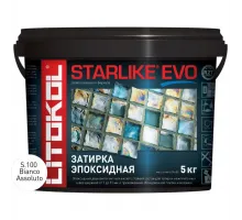 Затирочная смесь Litokol STARLIKE EVO Bianco Assoluto S.100, 5 кг