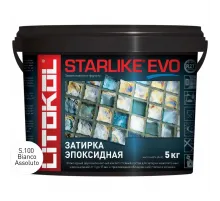Затирочная смесь Litokol STARLIKE EVO Bianco Assoluto S.100, 5 кг
