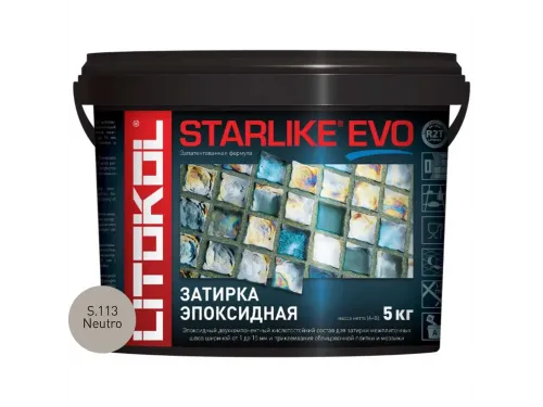 Затирочная смесь Litokol STARLIKE EVO Neutro S.113, 5 кг