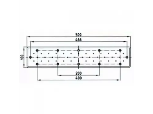 Аэромассажное плато Fitstar 8795020, 500х100 мм