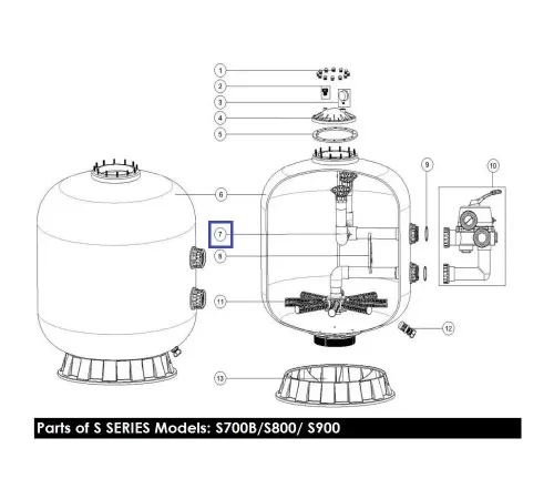 Диффузор фильтра AquaViva 900 89011211