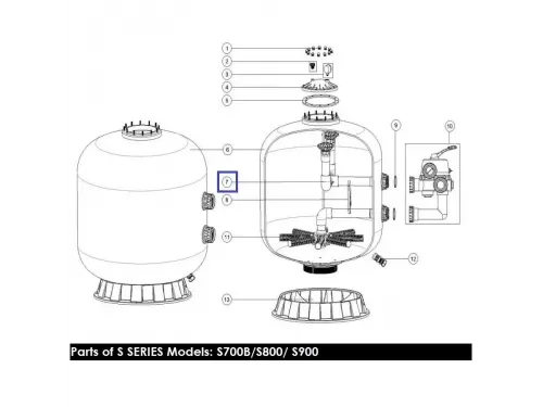 Диффузор фильтра AquaViva S700 (B) 89011203