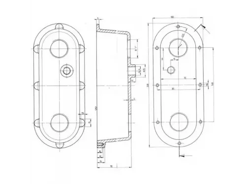 Закладной короб Fitstar 8701050 для пневмопанели 8702020 и 8702050