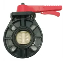 Дисковый поворотный затвор d125/140 с ручкой, уплотнение EPDM AQUAVIVA