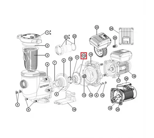 Крыльчатка Hayward TriStar SP32161 (SPX3215C)