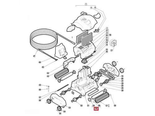 Валик для колес Hayward SharkVAC / XL