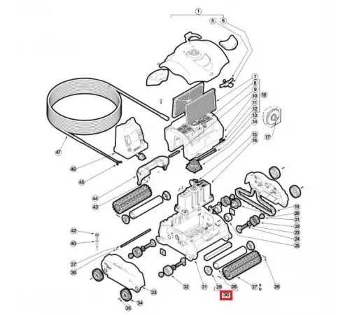 Валик для колес Hayward SharkVAC / XL