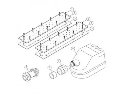 Аэромассажное сиденье Fitstar 8791020, 500мм, компл: Стальные накладки 2шт, компрессор 0.9 Квт