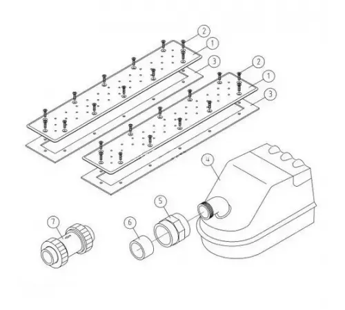 Аэромассажное сиденье Fitstar 8791020, 500мм, компл: Стальные накладки 2шт, компрессор 0.9 Квт