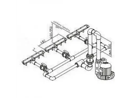 Аэромассажное сиденье Fitstar 8791020, 500мм, компл: Стальные накладки 2шт, компрессор 0.9 Квт