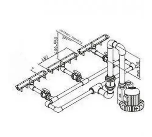 Аэромассажное сиденье Fitstar 8791020, 500мм, компл: Стальные накладки 2шт, компрессор 0.9 Квт
