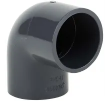 Отвод (угольник) д. 355 мм. клеевое ПВХ 90° Aquaviva