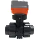 Кран шаровый Aquaviva с электроприводом PTFE/EPDM On-off type d40 AC24V