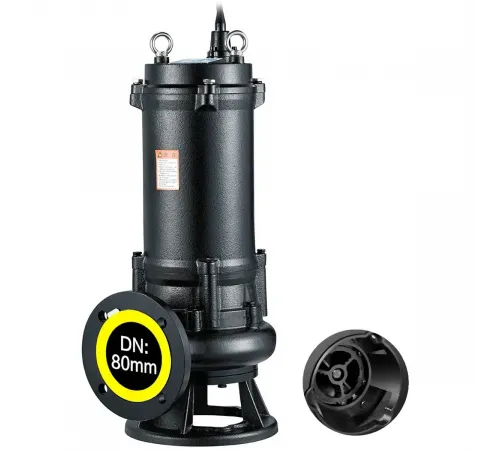 Канализационный насос AquaViva 50WQK15-20-2.2(DN50,Q=15м3/ч,H=22м,P=2,2kW,380V) с режущей кромкой