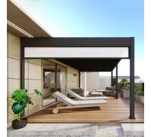 Пергола Aquaviva Авангард Отдельностоящая (ламели с электропр.) 4.0X3.6м RAL 7015 (Антрацит)