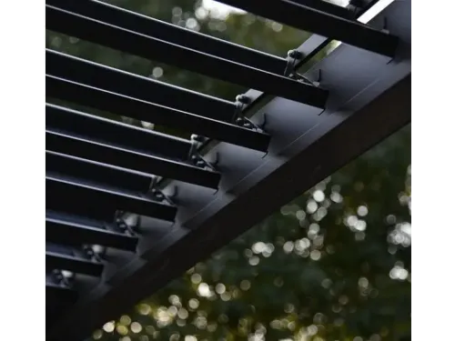 Пергола Aquaviva Авангард с креп. к стене (ламели с электропр.) 5.3X3.6м RAL 7015 (Антрацит)