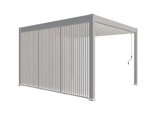 Пергола Aquaviva Авангард Отдельностоящая (руч. упр. ламелями) 5.3X3.6м RAL 7015 (Антрацит)
