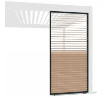 Боковая панель (горизонтальные планки с вращением) 1.2м (Под дерево)