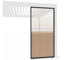 Боковая панель (горизонтальные планки с вращением),  1.0м (Под дерево)