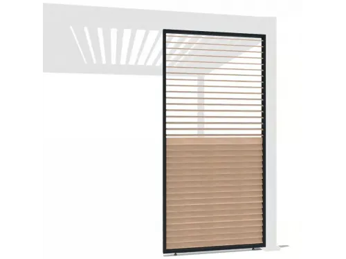 Боковая панель (горизонтальные планки с вращением) 1.2м (Под дерево)