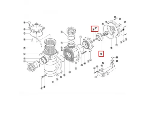 Крыльчатка насоса KTB 10 HP Kripsol