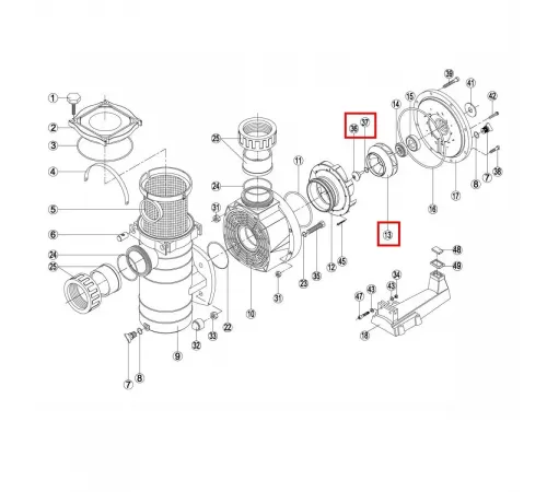 Крыльчатка насоса KTB 10 HP Kripsol