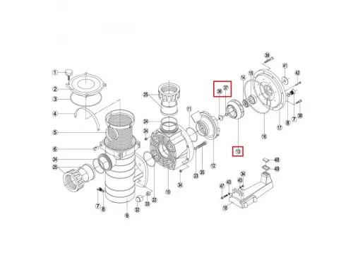 Крыльчатка насоса Kripsol серии KAN/KT/BCP (RBH0007.28R)