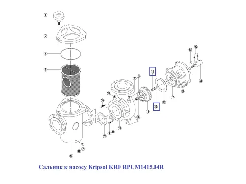Сальник к насосу Kripsol KRF RPUM1415.04R