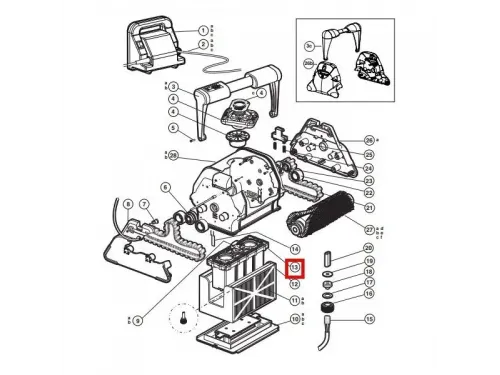 Блок мотора пылесоса Hayward QC RCX43000