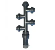 Автоматический клапан (пневмо) пятиточечный для системы водоподготовки бассейна d63 AQUAVIVA, Россия