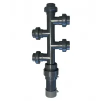 Автоматический клапан (пневмо) пятиточечный для системы водоподготовки бассейна d63 AQUAVIVA, Россия