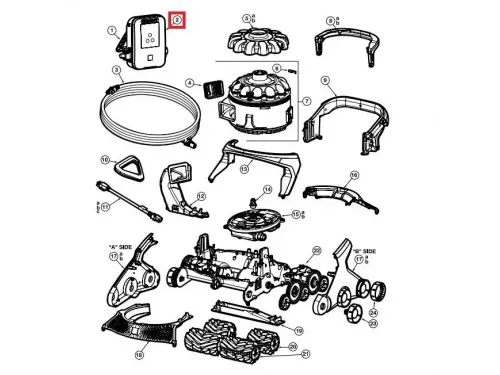Блок питания Hayward AquaVac 600, без WiFi (RCX361470)