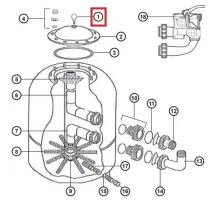 Манометр для фильтров Hayward серии NC, Polyester (NCX12008)