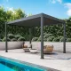 Пергола Aquaviva Модерн отдельностоящая  (ламели с электроприводом) 3X3м RAL 9016 (Белая)