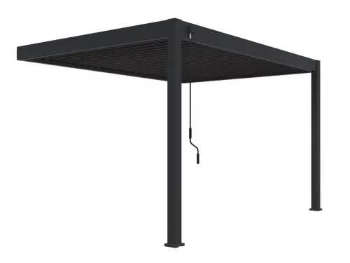 Пергола Aquaviva Модерн отдельностоящая  (ламели с электроприводом) 3X3м RAL 9016 (Белая)