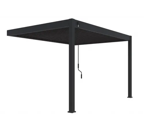 Пергола Aquaviva Модерн отдельностоящая  (ламели с электроприводом) 3X3м RAL 9016 (Белая)