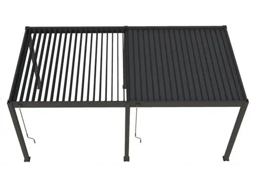 Пергола Aquaviva Модерн отдельностоящая  (ламели с электроприводом) 3X3м RAL 9016 (Белая)